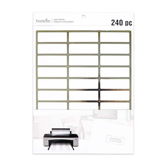 12 Packs: 240 ct. (2,880 total) Silver Foil Address Label Stickers by Recollections™